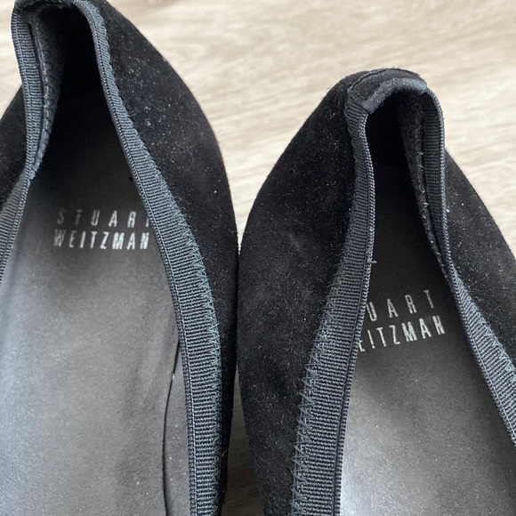 Stuart Weitzman Suede Bow Accent Pumps - Picture 3 of 16